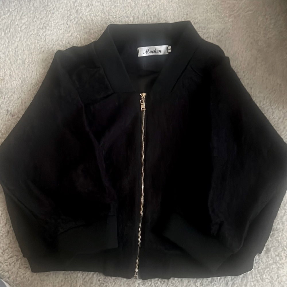 Muchen black lace jacket